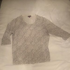 Merona Cardigan Sweater - XL. Gradient Gray Dots